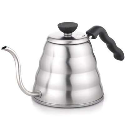 Hario V60 Buono 1.2L Stainless Steel Stovetop Coffee Drip Kettle Silver