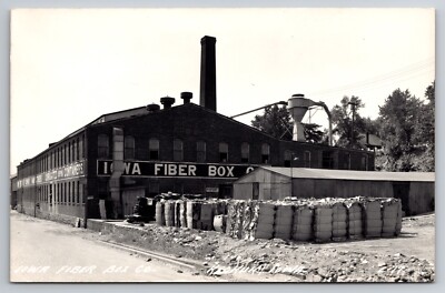 Iowa Fiber Box Co. Keokuk Iowa c1940 Real Photo RPPC