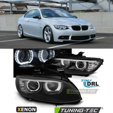 BLACK XENON ANGLE EYES LED HEADLIGHTS FOR BMW E92 05-10 COUPE 3 SERIES AFS