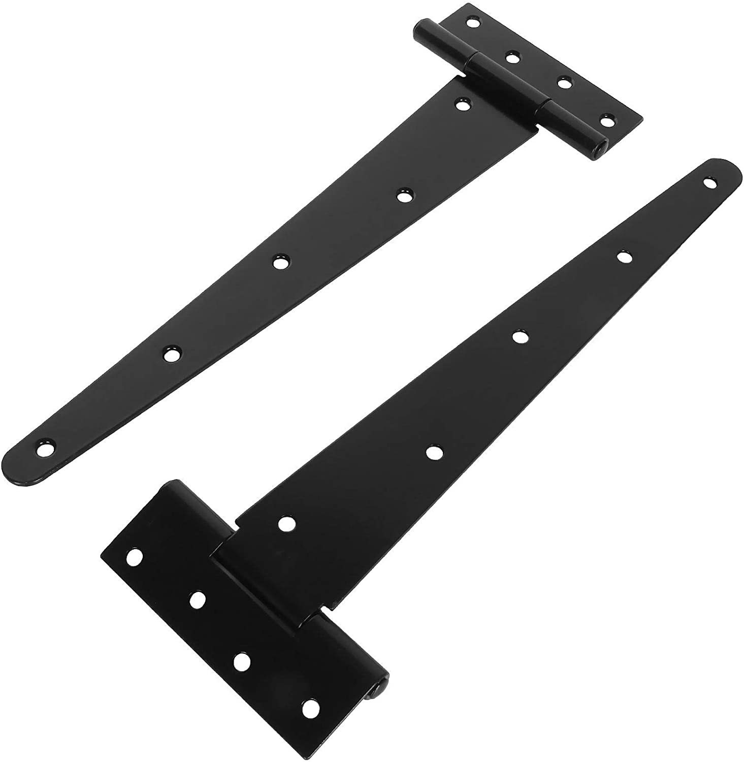 6 Pack 12 Inch TStrap Shed Hinge Heavy Duty Black T Hinge Door Barn Gates Hinge eBay