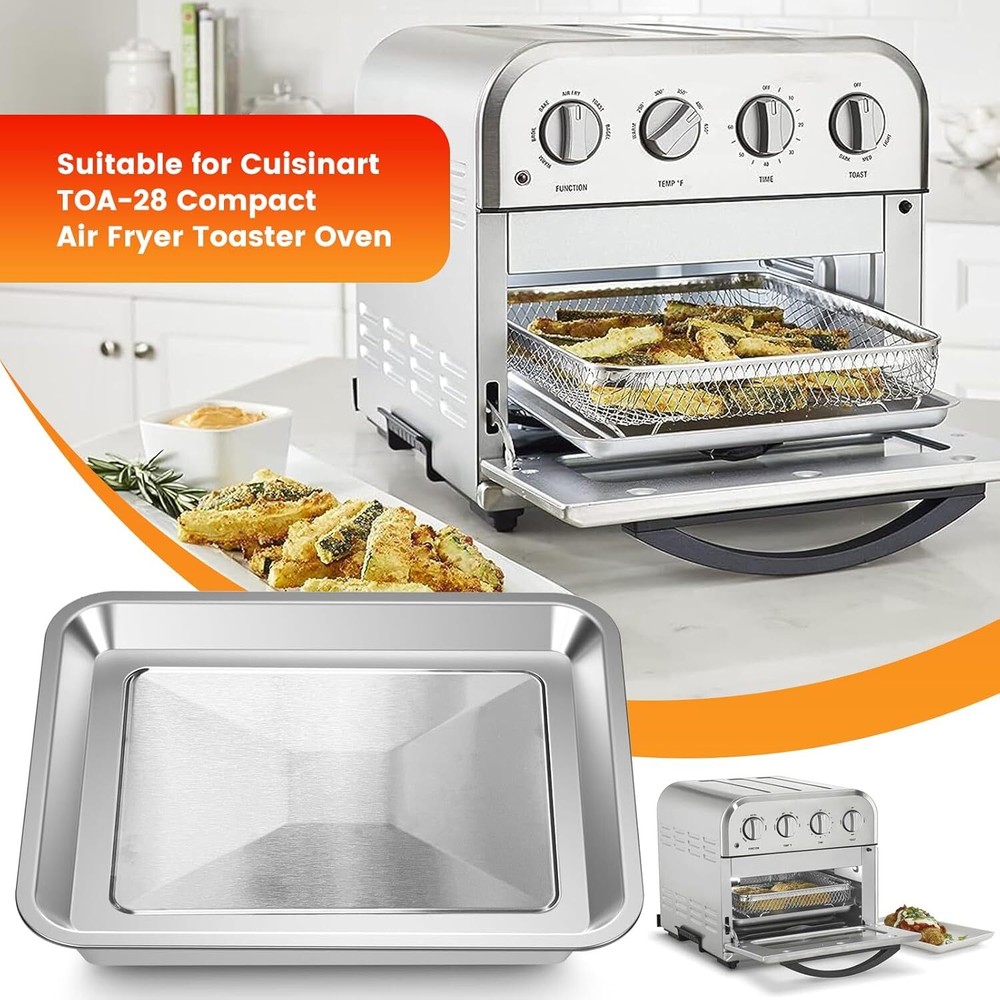 Air Fryer Toaster Oven Accessories for TOA29 28 AFR-25 Compatible with 10.7×9.8 Inch Pans