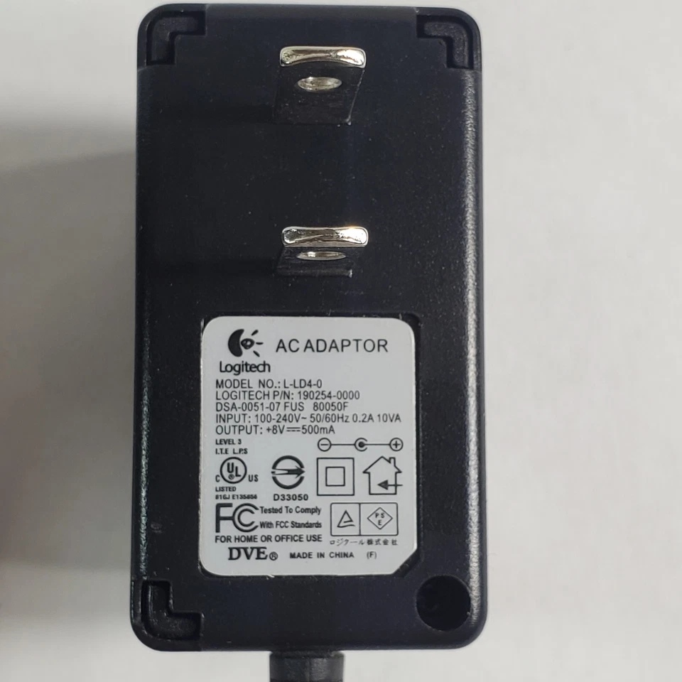 Logitech MX1000 Wireless Laser Cordless Mouse Charging Dock AC Adapter - Image 4 of 4