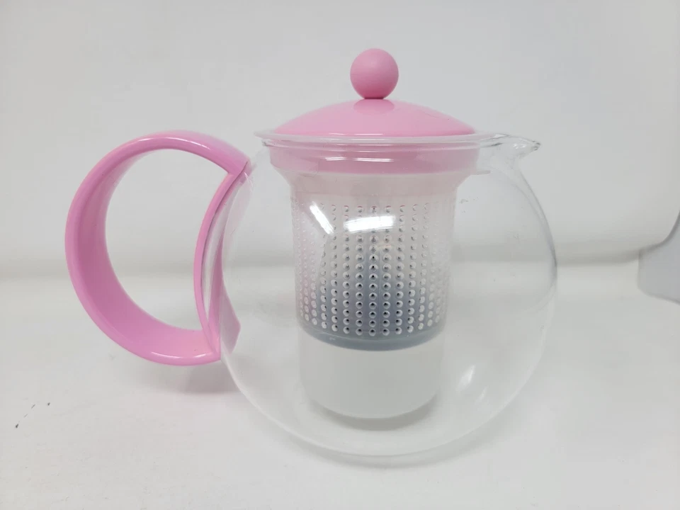 Prensa tetera redonda vintage rosa Assam de Bodum Foto 2 de 4