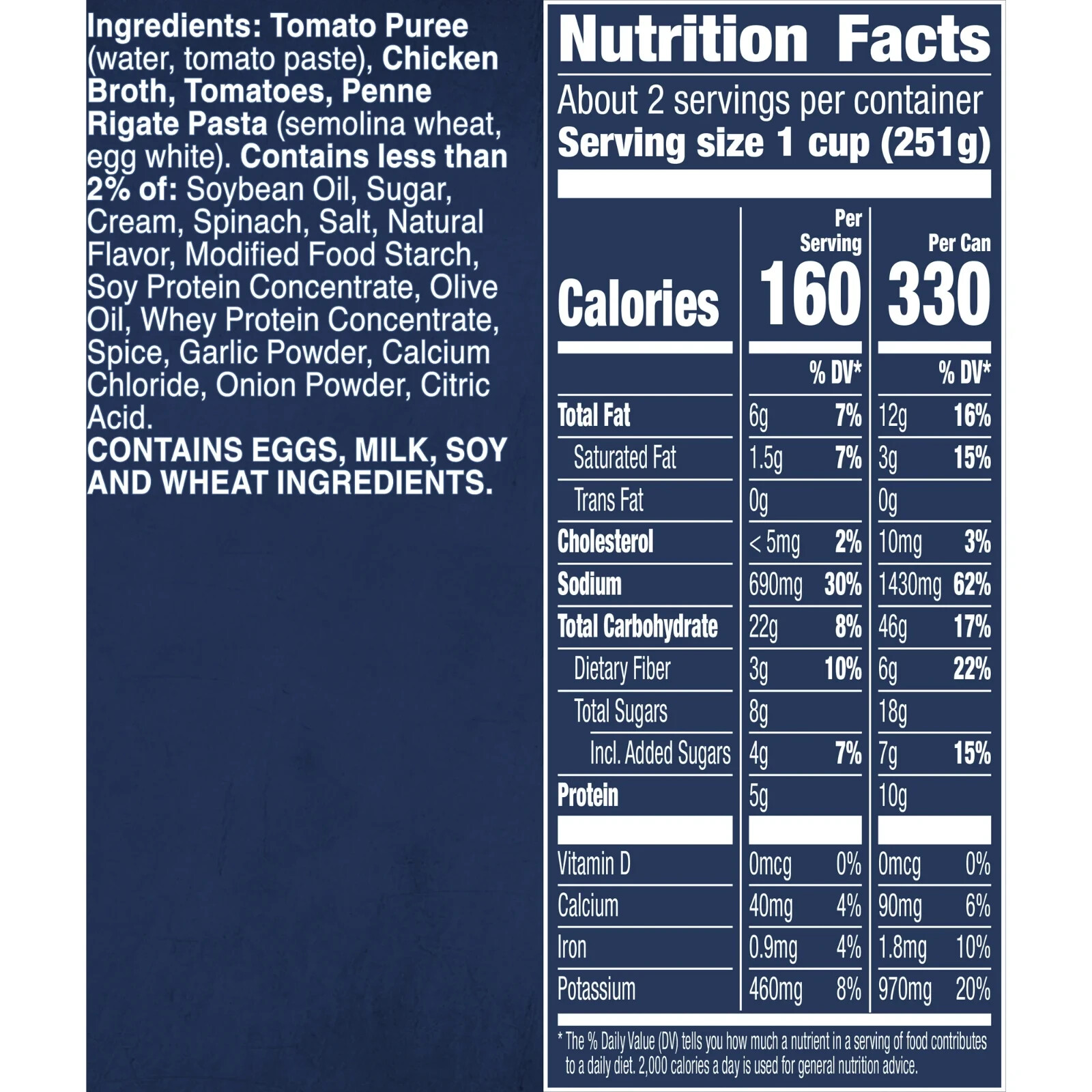 Progresso Traditional, Creamy Tomato With Penne Canned Soup, 18.5 oz