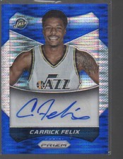 CARRICK FELIX 2014-15 PANINI PRIZM BLUE PULSAR ROOKIE CARD AUTO #44 /249