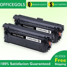 2Pk Black Toner CF360X For HP 508X Color LaserJet Enterprise M577dn M577f M553dn