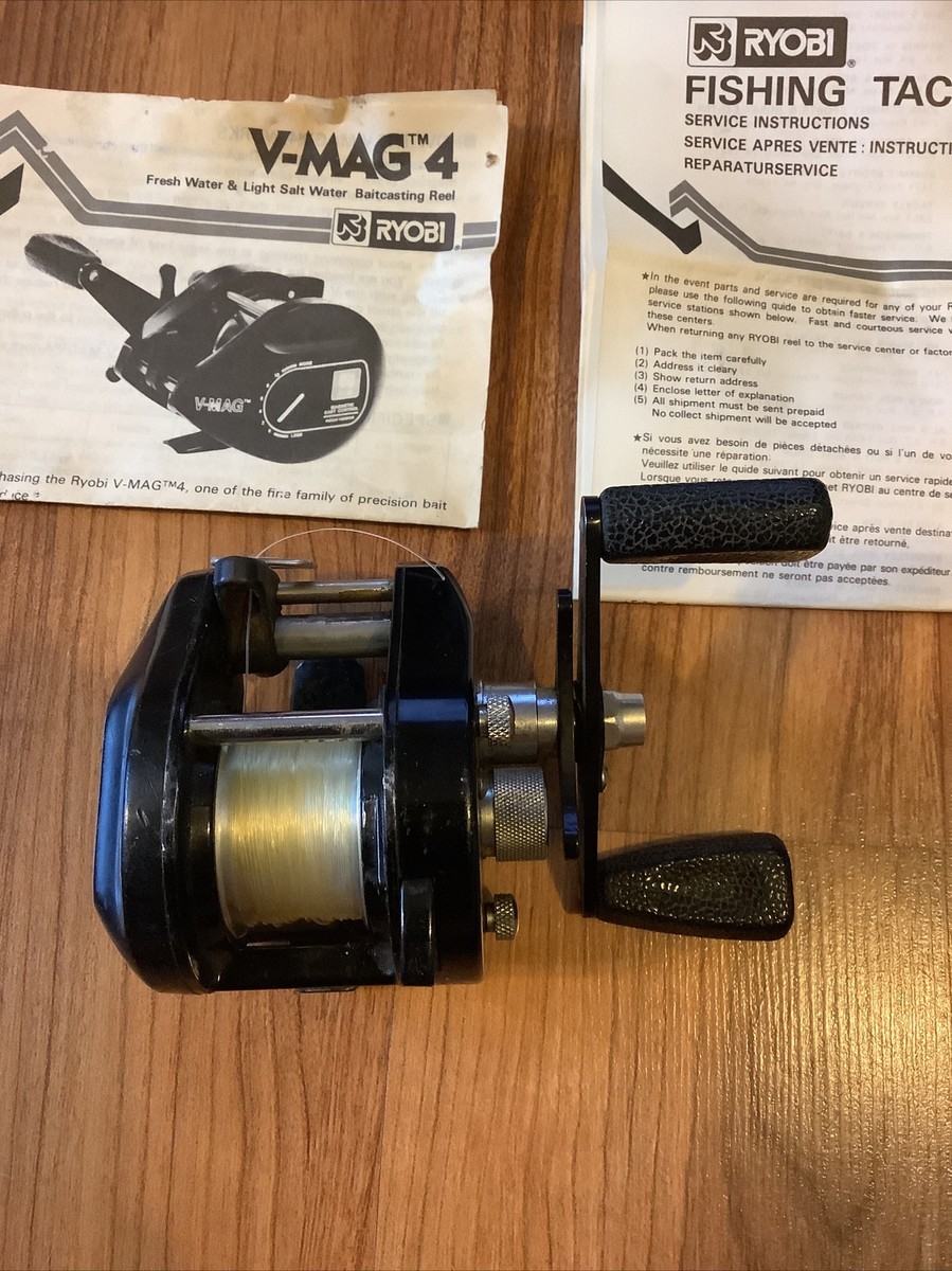 Ryobi V-Mag4 Casting Reel With Box Instructions | eBay