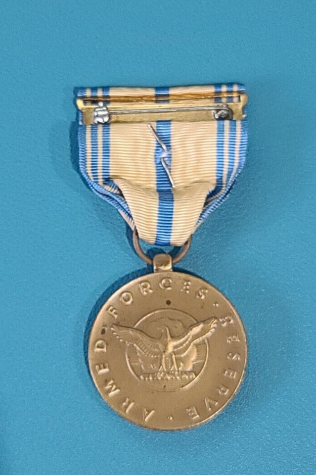 Air Force Armed Forces Reserve Medal & Ribbon Bar Silver Hourglass