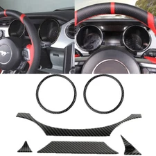 Inner Track Pack gauge Bezel Panel Trim Dash Decor Cover for Ford Mustang 15-18