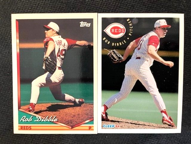 MLB - Rob Dibble 1994 Topps & 1994 Fleer Baseball - Reds
