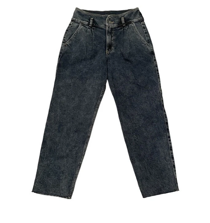 Hollister Vintage Stretch Pleated Front Ultra High Rise Mom Jean Size 5 NWT