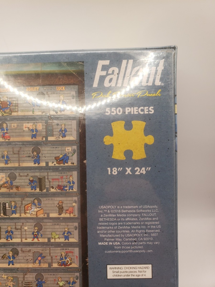 Falloutジグソーパズル　550ピース Fallout Perk Poster Jigsaw Puzzle Vault Boy 550 Pcs 18x24