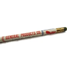 Paris Illinois General Products Co. New Year Wishes Advertising Pencil Vintage