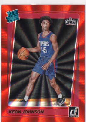2021-22 DONRUSS ORANGE RC KEON JOHNSON LOS ANGELES CLIPPERS ROOKIE S7561