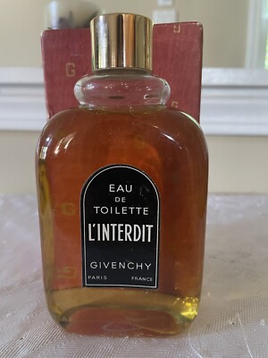 Rare Vintage Givenchy L Interdit Eau De Toilette 8 Fl Oz/236 ml