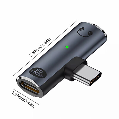 C66 USB 3.1 Typ C Stecker auf Buchse +Klinke Jack AUX 3,5mm Buchse Audio Adapter