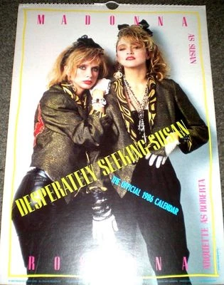 MADONNA CALENDAR 1986/2025 'DESPERATELY SEEKING SUSAN' movie, dates match 2025