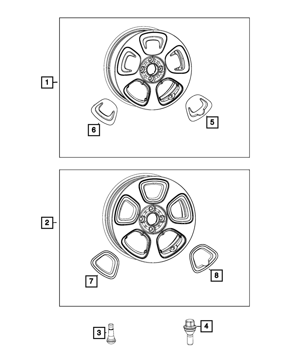 Genuine Mopar Wheel Cover Insert 68261373AA OEM Replacement Part  