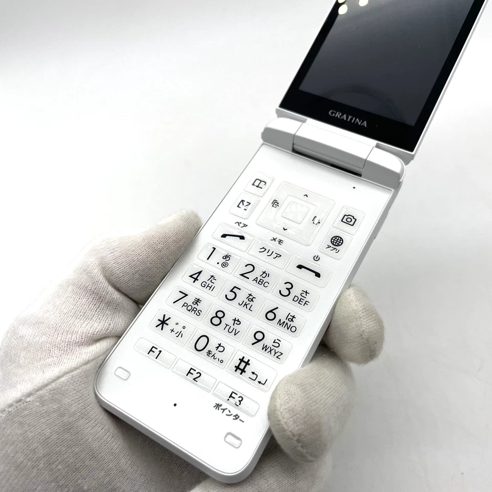 KYOCERA GRATINA KYF42 White 4G WiFi Android Flip Phone Unlocked Japan - Image 3 of 4