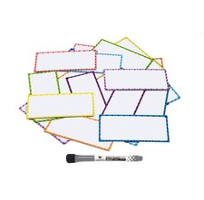 Magnetic Dry Erase Labels - 32 Pcs Large - 5.5 x 2.5 inches Dry Erase Marke...
