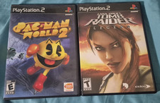 GAME CASES PS2 Tomb Raider Legend & Pac-Man World 2 (Sony PlayStation 2, 2006)