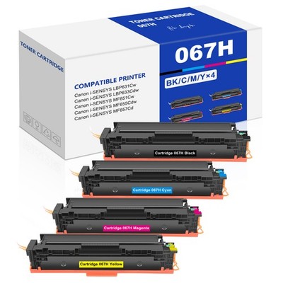 4XXL 067 Toner Compatible für Canon i-SENSYS LBP633Cdw MF651Cw LBP631Cw