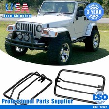 Front Bumper Side Turn Signal Light Guard Cover For Jeep Wrangler Tj 1997-06 Front Bumper Side Turn Signal Light Guard Cover For Jeep Wrangler Tj 1997-06