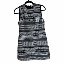 Alice + Olivia Monochrome Geometric Mini Dress 2