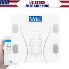 Smart Digital Bathroom Scale for BMI Highly Accurate Body Fat Scale 10 inches US