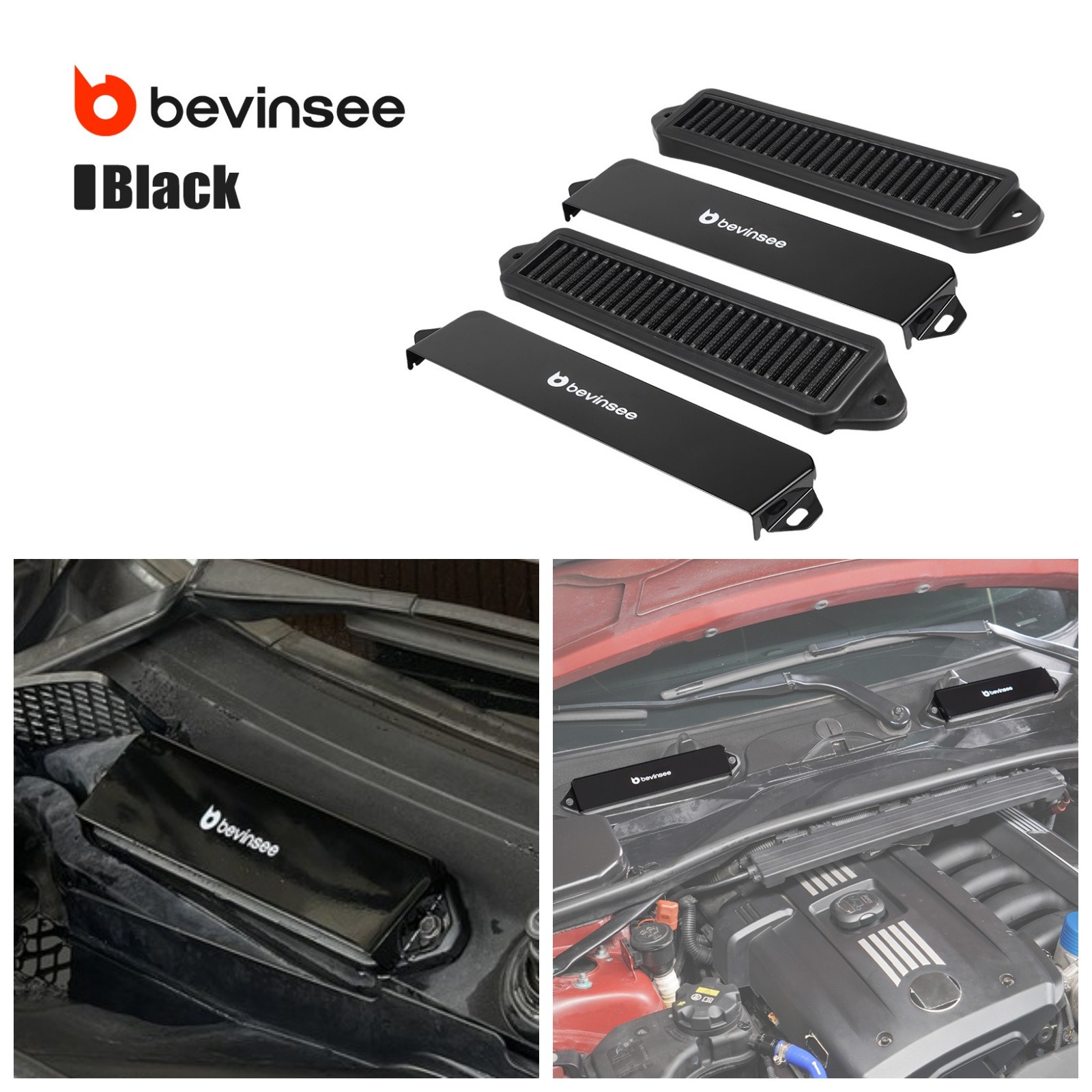 Filtre d'auvent moteur BMW E92 E90 335i pour un flux d'air maximal