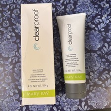 New In Box Mary Kay Clear Proof Deep Cleansing Charcoal Mask 4 oz Full Size