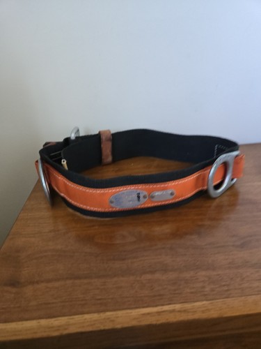 Vintage Klein Tools USA Lineman Belt  S1700-2D Leather 2-D Ring Sz M Climbing 