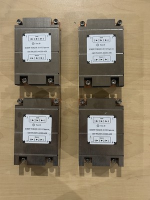 4 units, Gigabyte 2U Passive Server CPU Heatsink   GBT PN 2SSTI-44320G-A0R