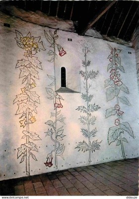 AK - 91 - Milly la Foret - Innenraum der Kapelle Saint Blaise Deko