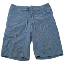 Mossimo Supply Co Mens Board Shorts Gray Heather Swim Trunk Sz 30 Cargo Pocket