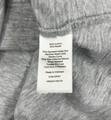 Talbots T-Shirt Damen Medium Petite grau Schmetterling Garten Tee 3/4 Arm Paris - Bild 4 von 12