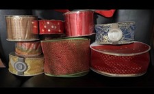 8 Rolls Holiday Ribbon