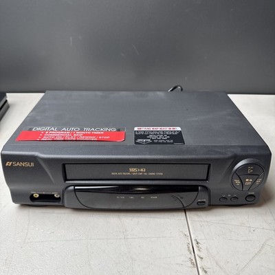 SANSUI VCR2510A VCR VHS Recorder No Remote - TESTED Working Good Clean 