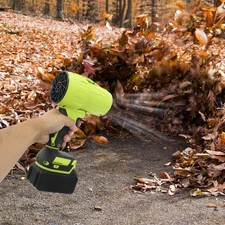 Cordless Handheld Leaf Blower 21000rpm Brushless Motor w/ 2 Batteries & Charger