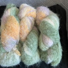 mohair nylon merino wool blend.yarn hank 100g  3  2414 
