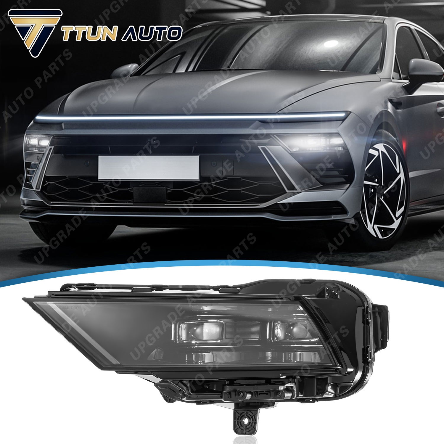 Left Driver LED Double Beam Headlight For 2024-2025 Hyundai Sonata 92101-L1740