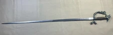 ANTIQUE ITALIAN ORNATE PATTERN DRAGON HANDLED SWORD