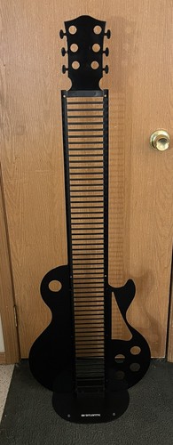 Vintage Atlantic Les Paul Guitar Shaped Music CD Holder Tower Rack 50 Slots READ