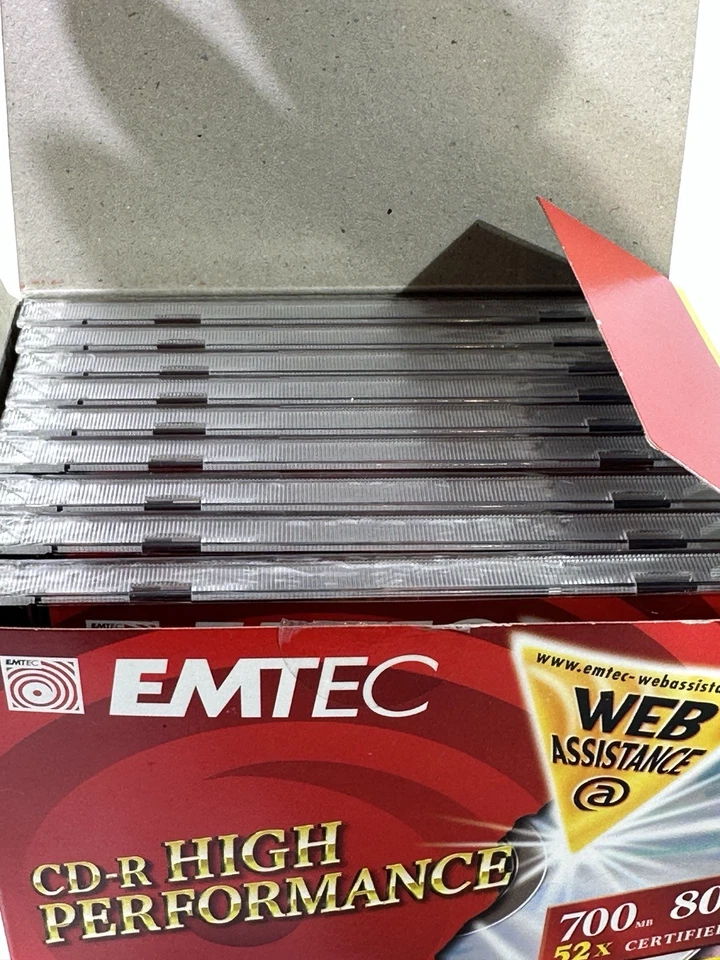 10 x Emtec CD-R High Performance Disc 80 min 700 MB 10er Pack Rohlinge 52x - Bild 2 von 4