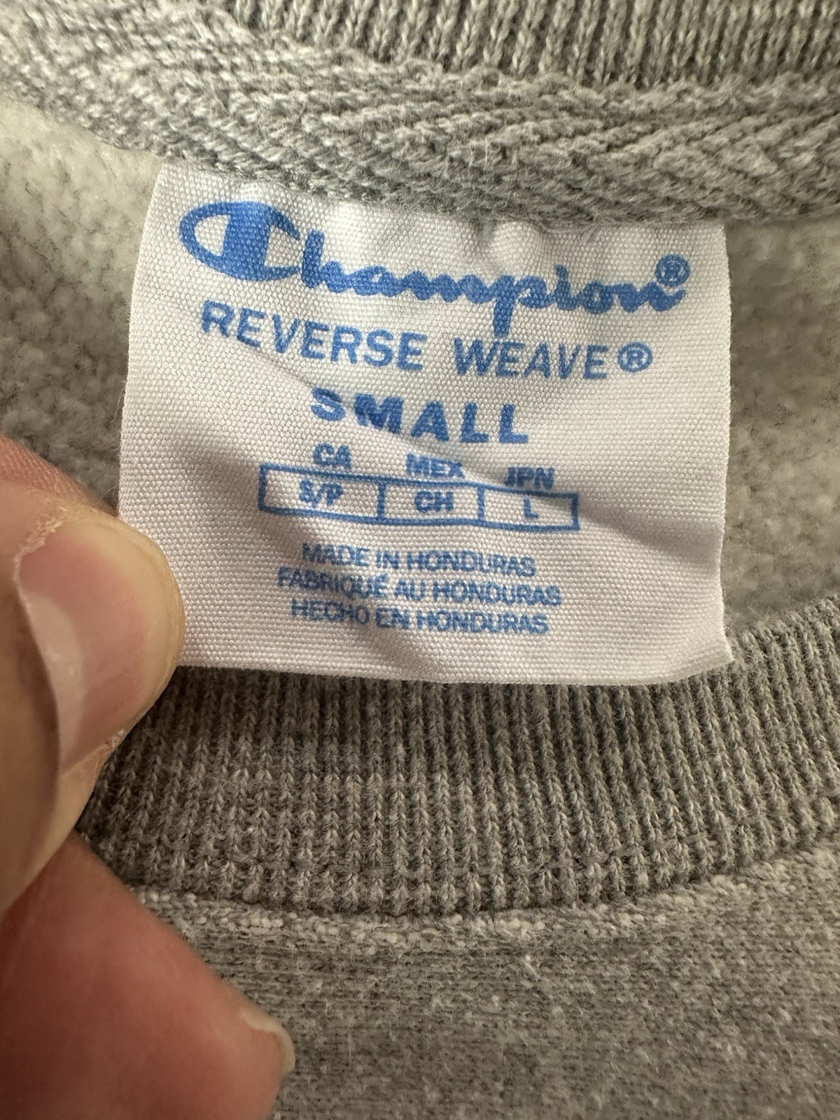 Champion Reverse Weave Light Gray Sweatshirt Size… - image 7