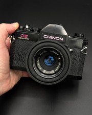 Chinon CE Memotron Vintage 1980's 35mm SLR Film Camer & Lens - Working (D318)