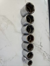 Vintage Par-x Snap On Usa 12 Drive 6 Point Socket Set Of 7