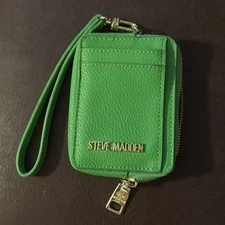 steve madden wallet lime green NEW