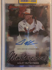 2023 Bowman's Best Adley Rutschman RC Masterpieces Refractor Auto /99 Orioles