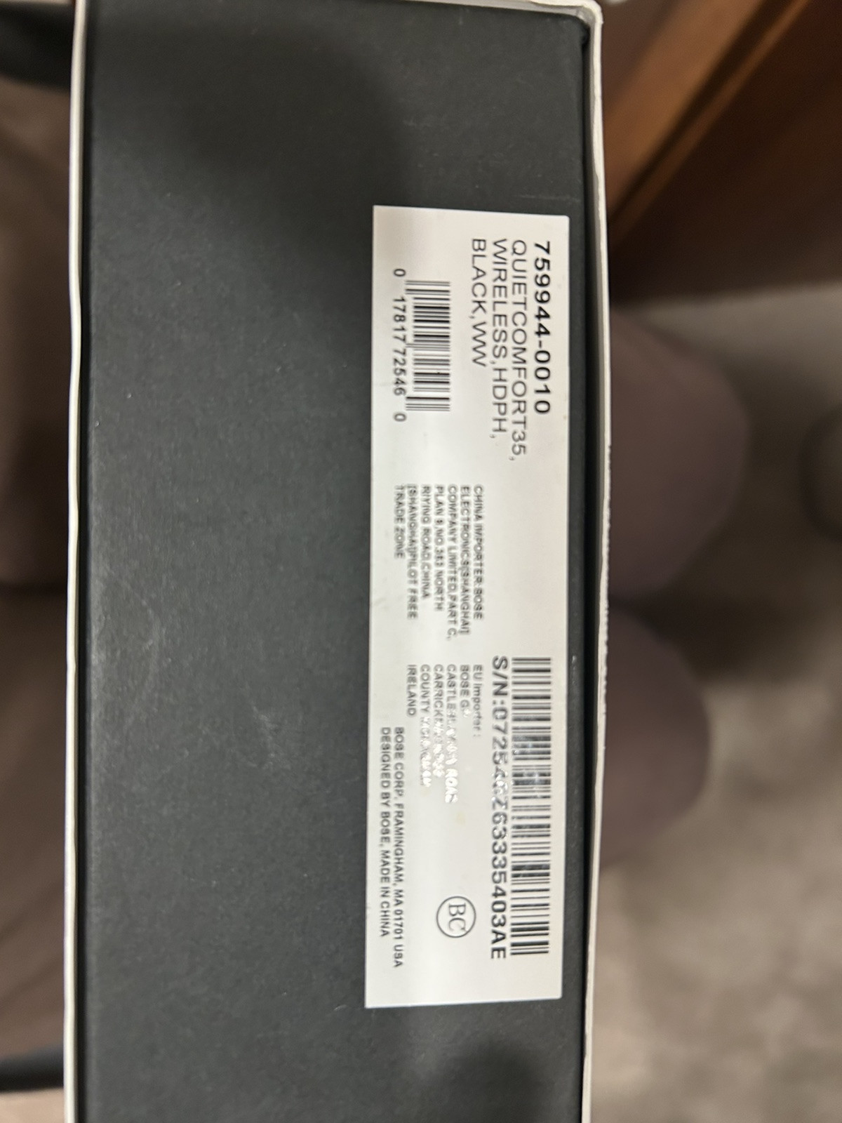 Bose QuietComfort Wireless Over-Ear Headphones - Black-image